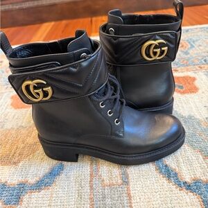 Gucci combat boots